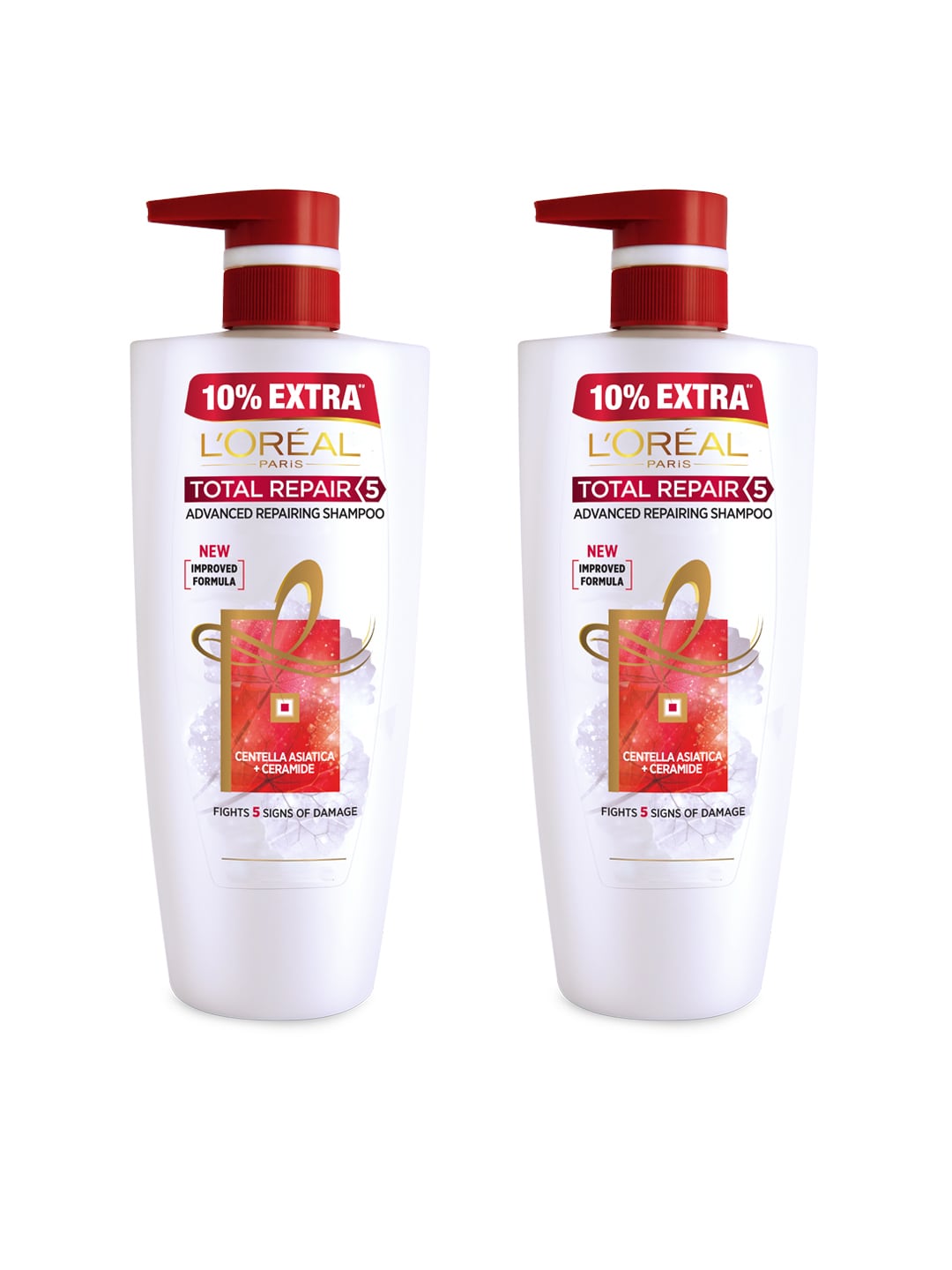 LOreal Paris Unisex Set Of 2 Total Repair 5 Repairing Shampoo 640 ml Price in India