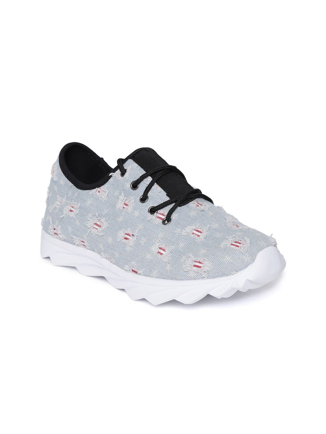 red pout Women Blue Sneakers Price in India