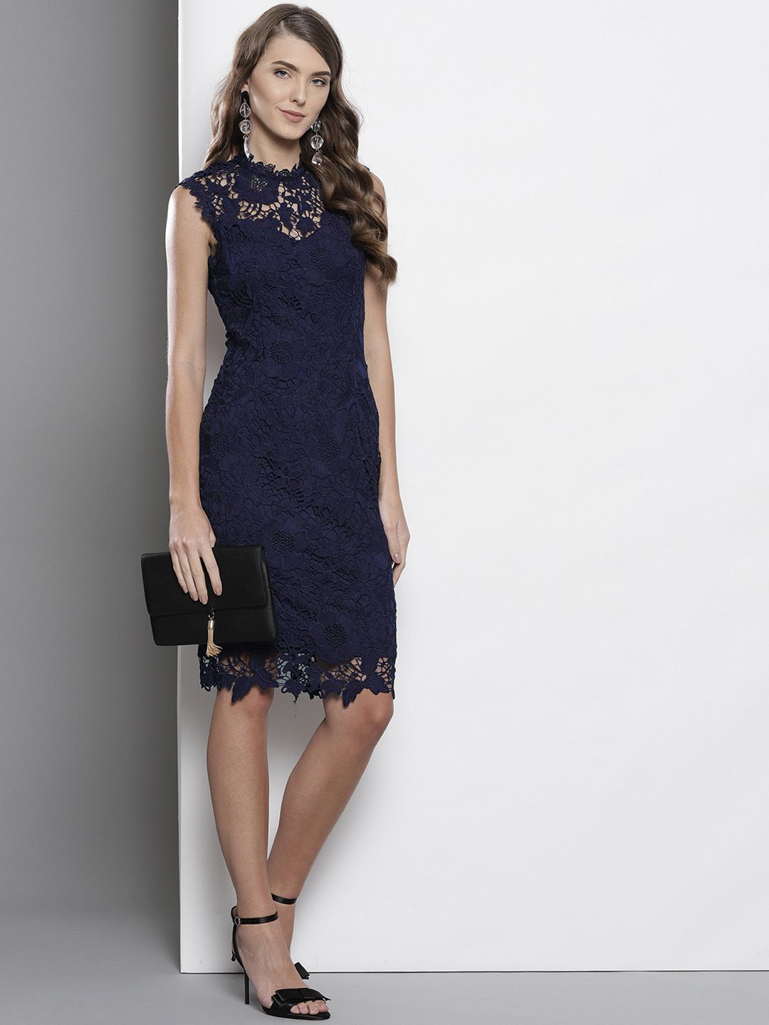 Buy DOROTHY PERKINS Women Navy Blue Lace Sheath Dress - Dresses for Women 7695934 | Myntra Buy DOROTHY PERKINS Women Navy Blue Lace Sheath Dress - Dresses for Women 7695934 | Myntra