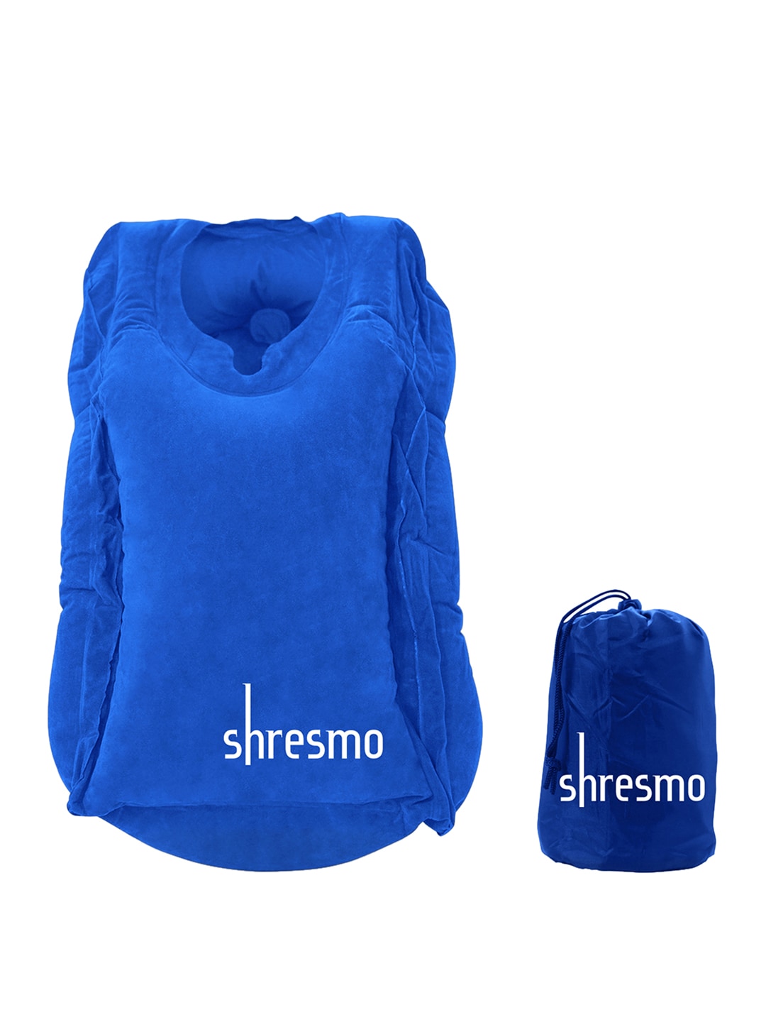 Shresmo Unisex Blue Travel Neck Pillow Price in India
