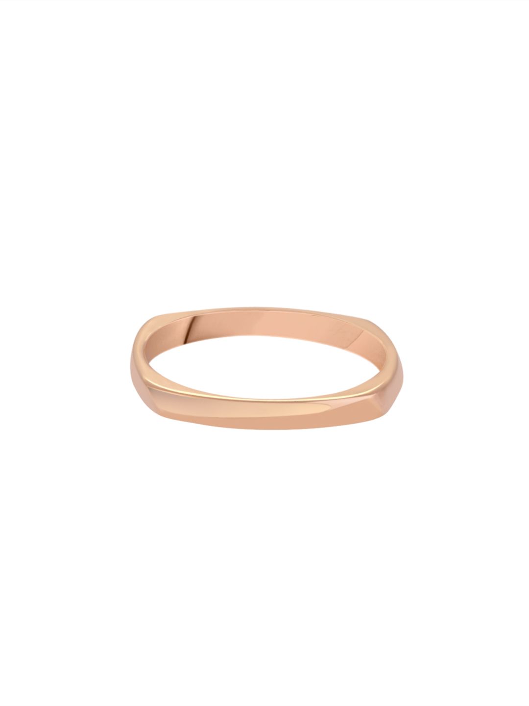 TALISMAN Rose-Gold Plated Handcrafted Square-Shaped Finger Ring Price in India