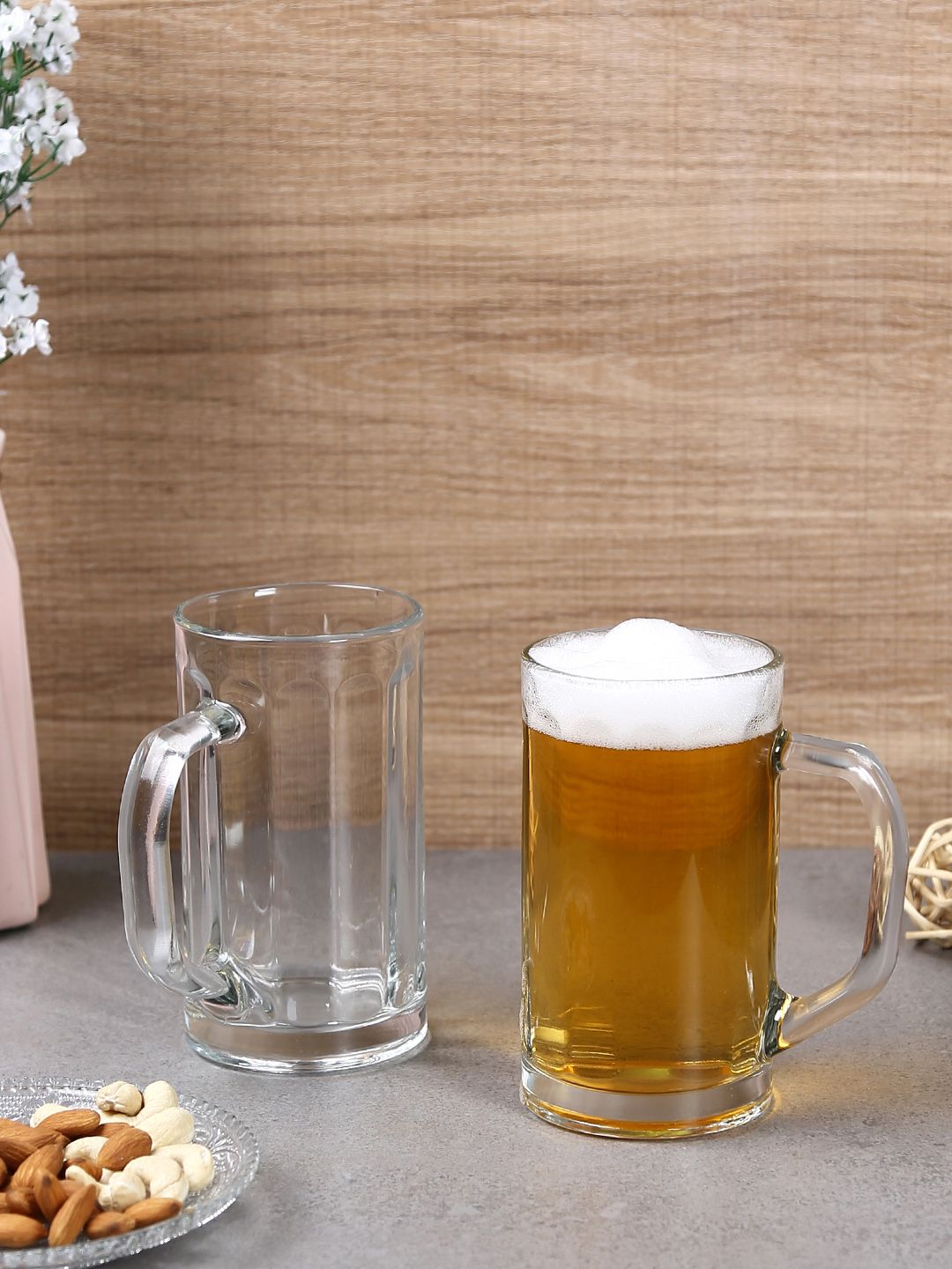 Uniglass Set of 2 Nicol Beer Mug 400ml Price in India