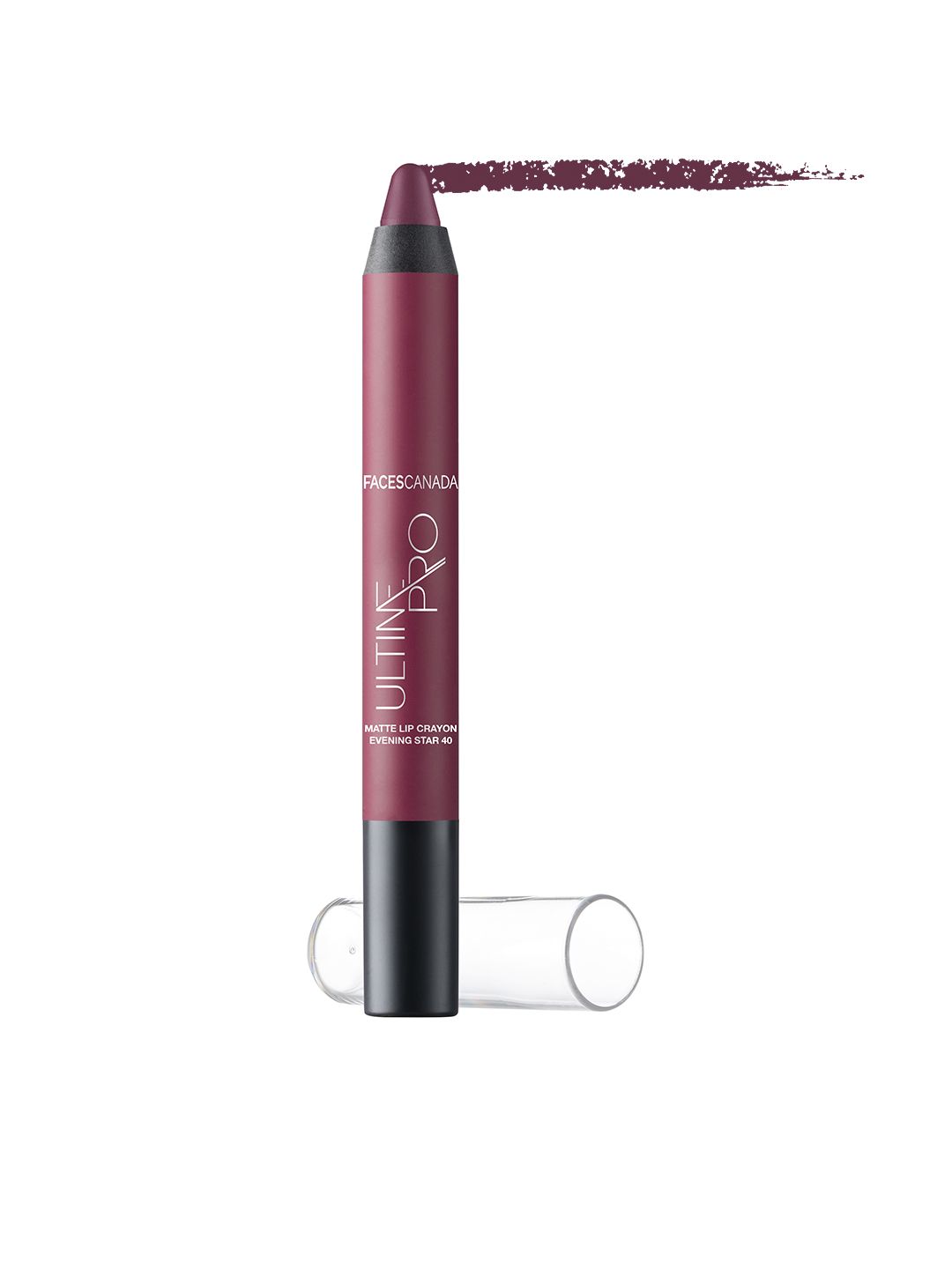 FACES CANADA Ultime Pro Matte Lip Crayon With Free Sharpener - Evening Star 40 Price in India