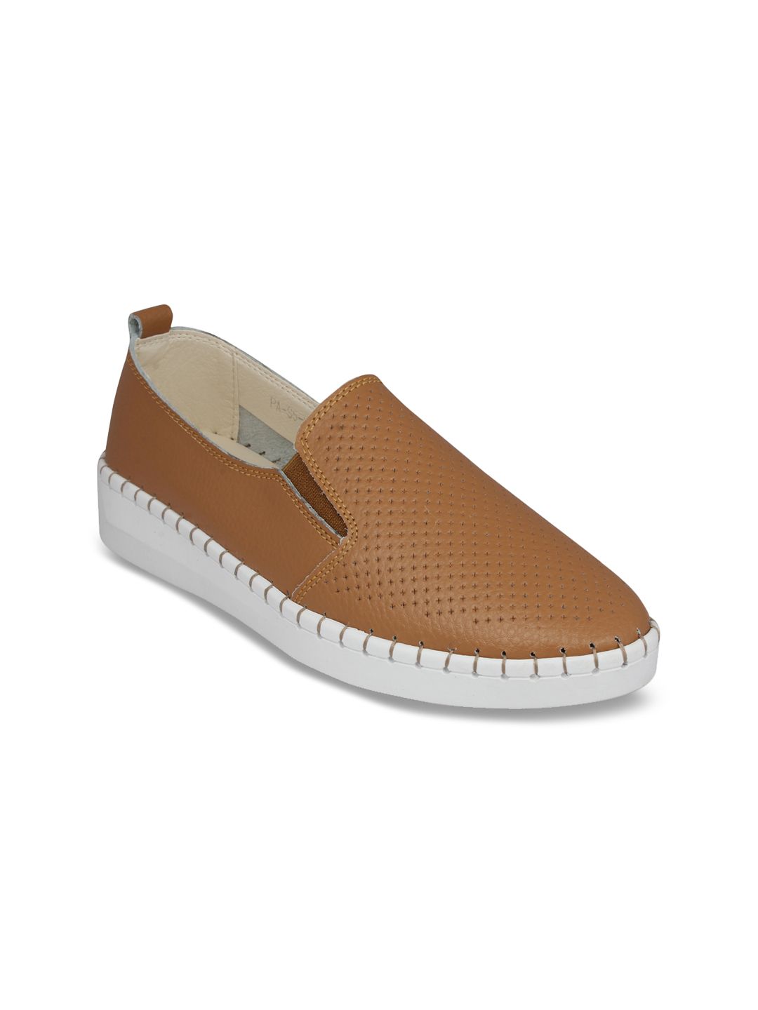 pelle albero Women Brown Slip-On Sneakers Price in India