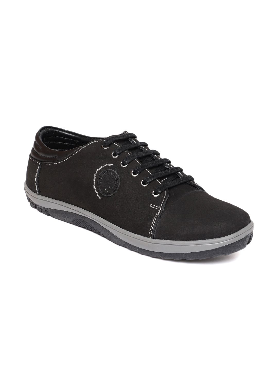 Red Chief Men Black Sneakers