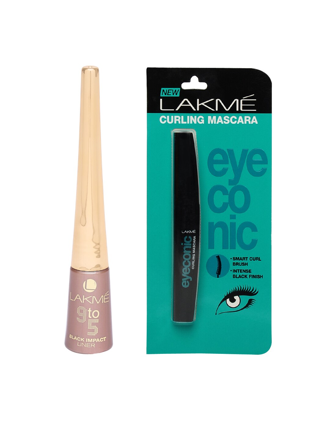 Lakme Eyeconic Curling Mascara & Black Impact Eyeliner Price in India
