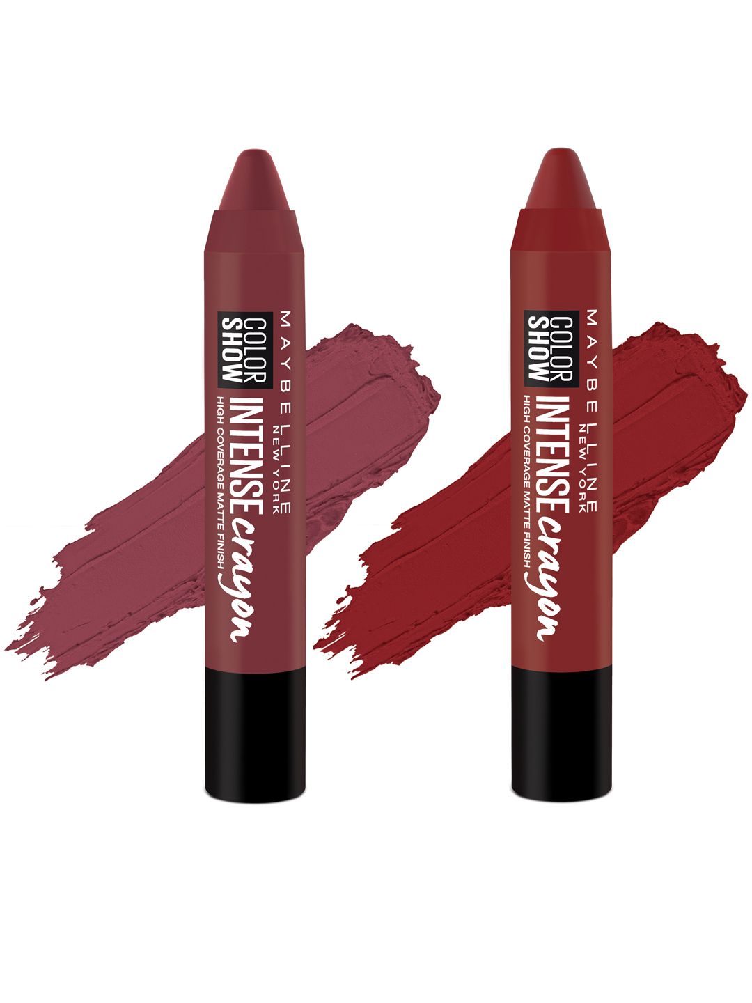 Maybelline Crayon Bold Burgundy Lipstick & Maroon Intense Crayon Lipstick Price in India