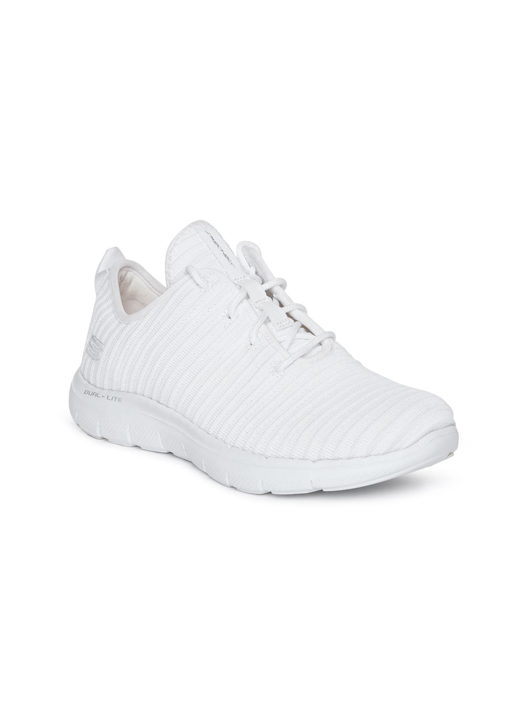 skechers all white shoes