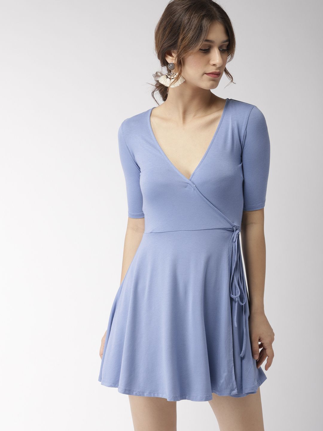 boho smocked dress Rora White Eyelet Mini - Strapless Drop Waist - Cotton Candy LA Size:LXL Special_Occasion Off Shoulder Smocked Midi Elina Blue Silk Dress