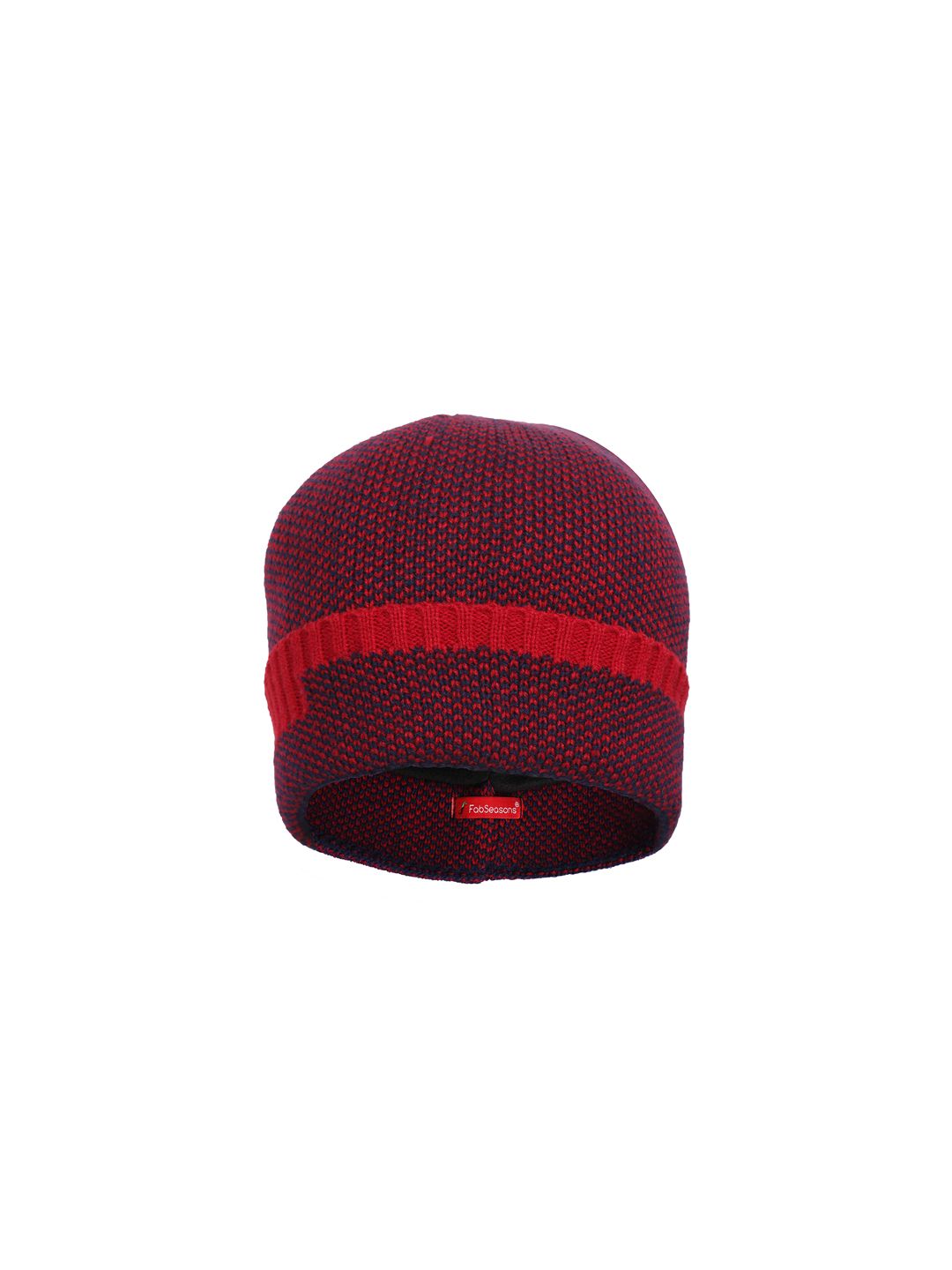 FabSeasons Red Solid Beanie Price in India