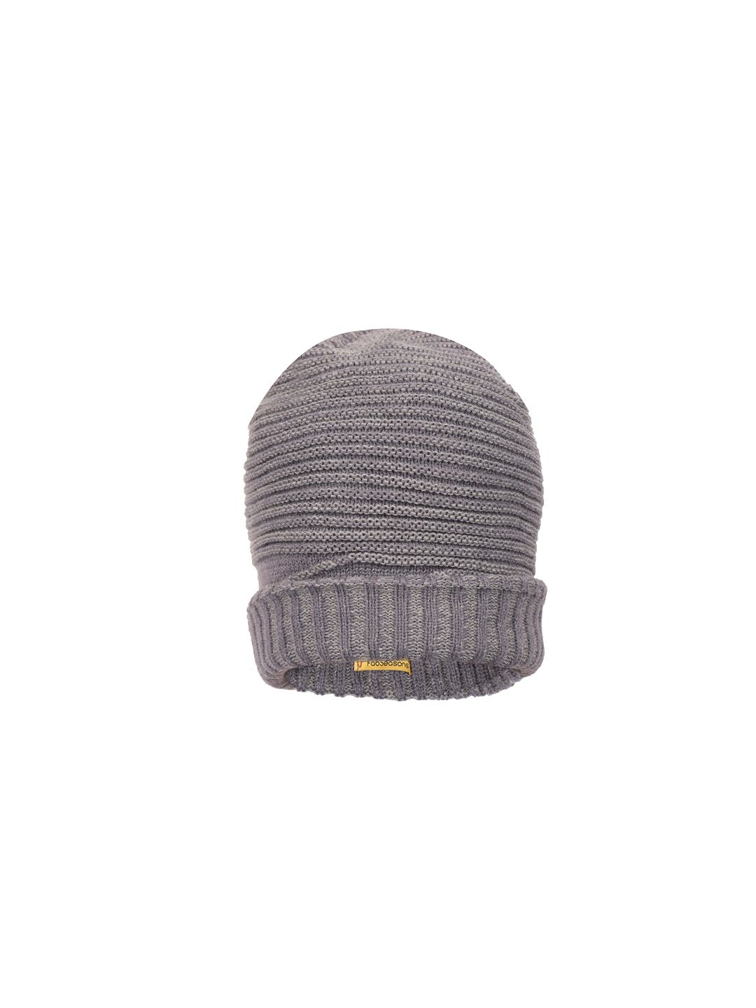 FabSeasons Grey Solid Beanie Price in India
