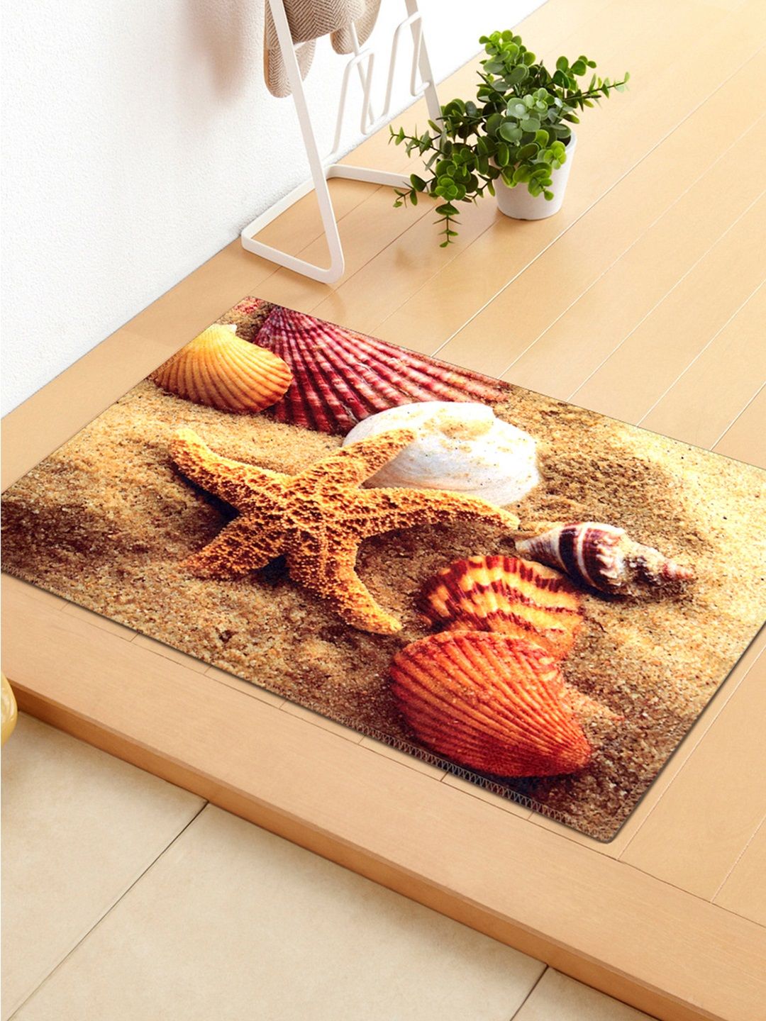 Story@home Brown Printed Anti Skid Doormat Price in India