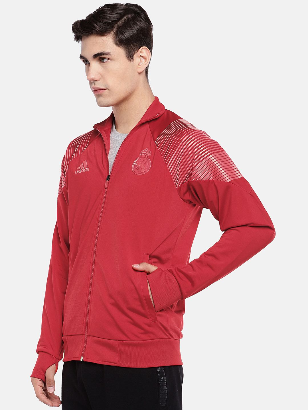 Buy ADIDAS Men Red Real Madrid Icon Solid Lightweight Sporty