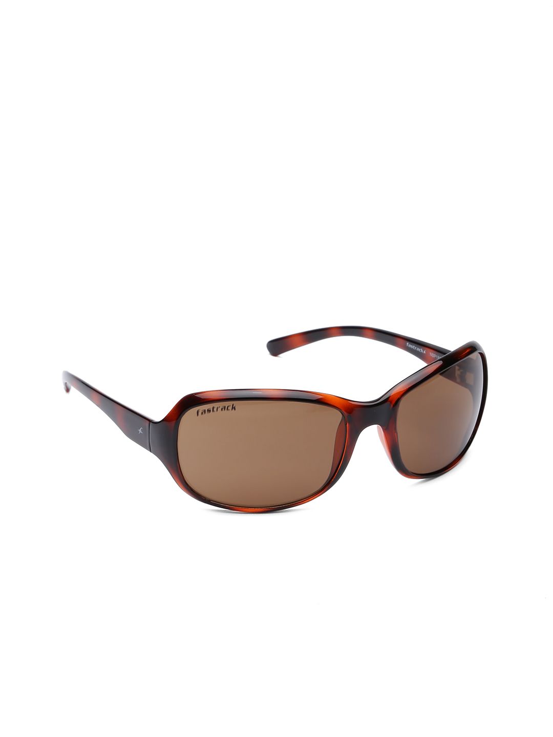 Fastrack Women Rectangle Sunglasses NBP180BR1F Price in India
