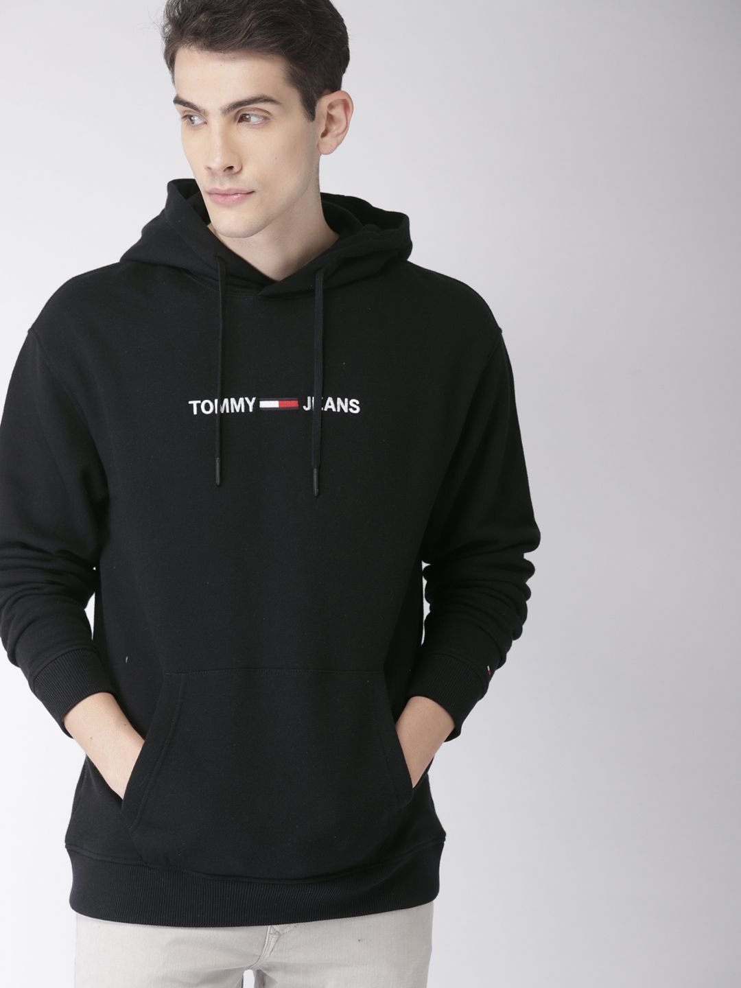 tommy jeans hoodie black