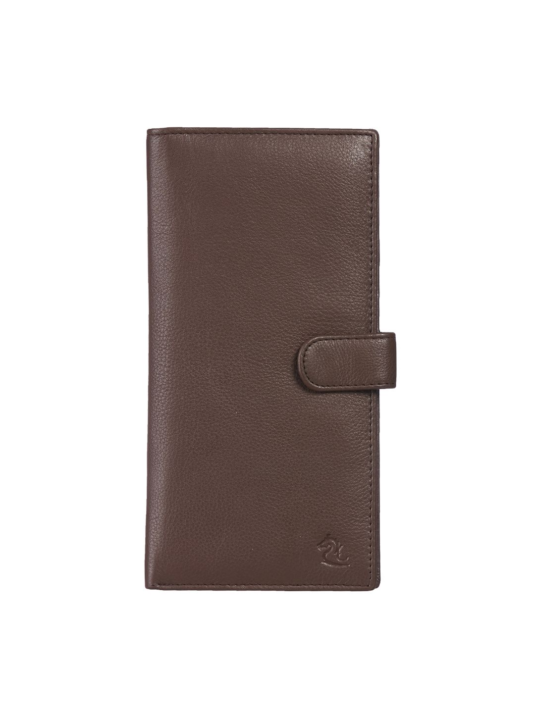 Kara Unisex Coffee Brown Solid Leather Passport Holder Price in India