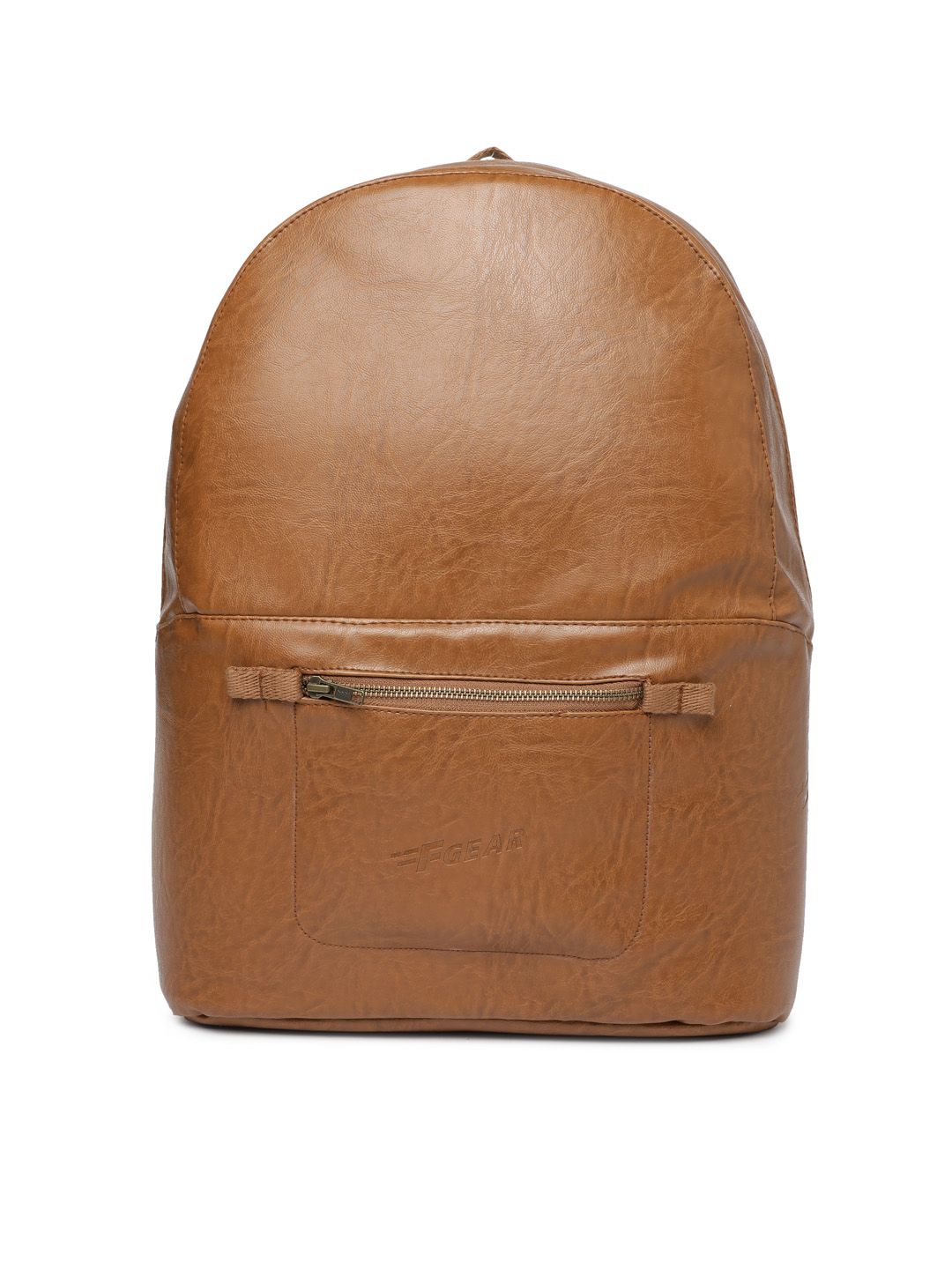 F Gear Unisex Brown Mia Solid Backpack Price in India