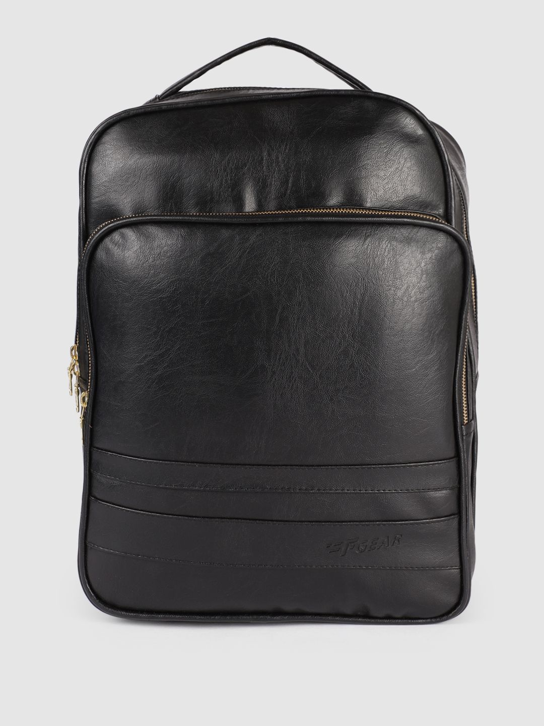 F Gear Unisex Black Belden Solid Backpack Price in India