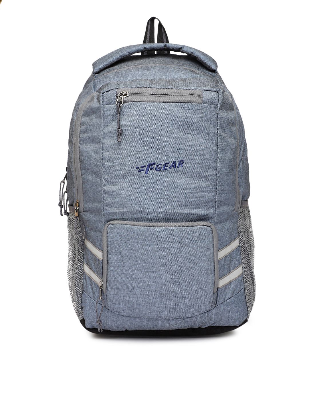 F Gear Unisex Intellect Blue Melange Solid Backpack Price in India