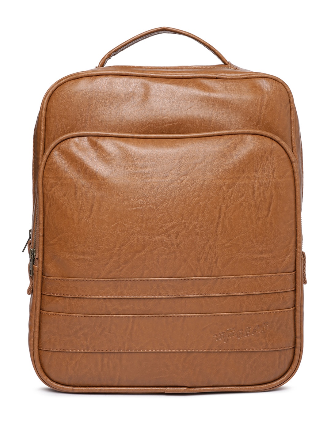 F Gear Unisex Belden Brown Solid Backpack Price in India
