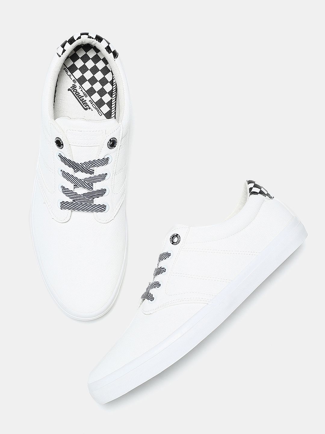 roadster men white sneakers