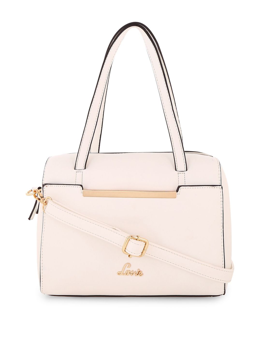 Lavie White Solid Shoulder Bag Price in India