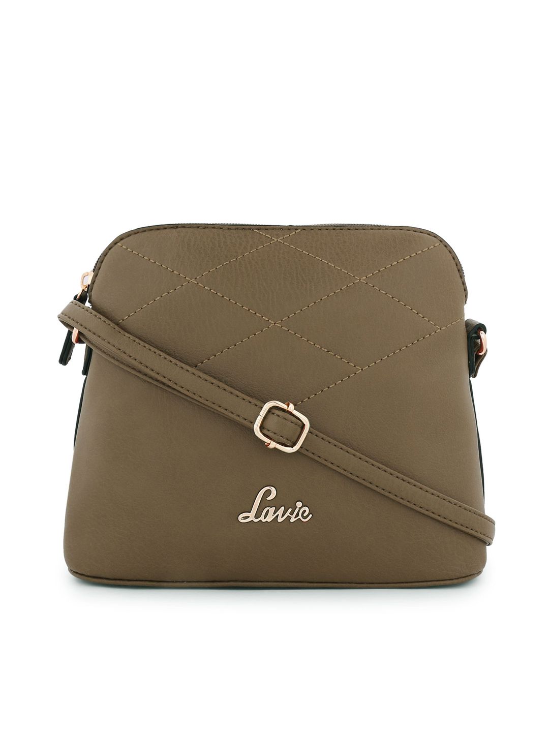Lavie Olive Green Solid Sling Bag Price in India