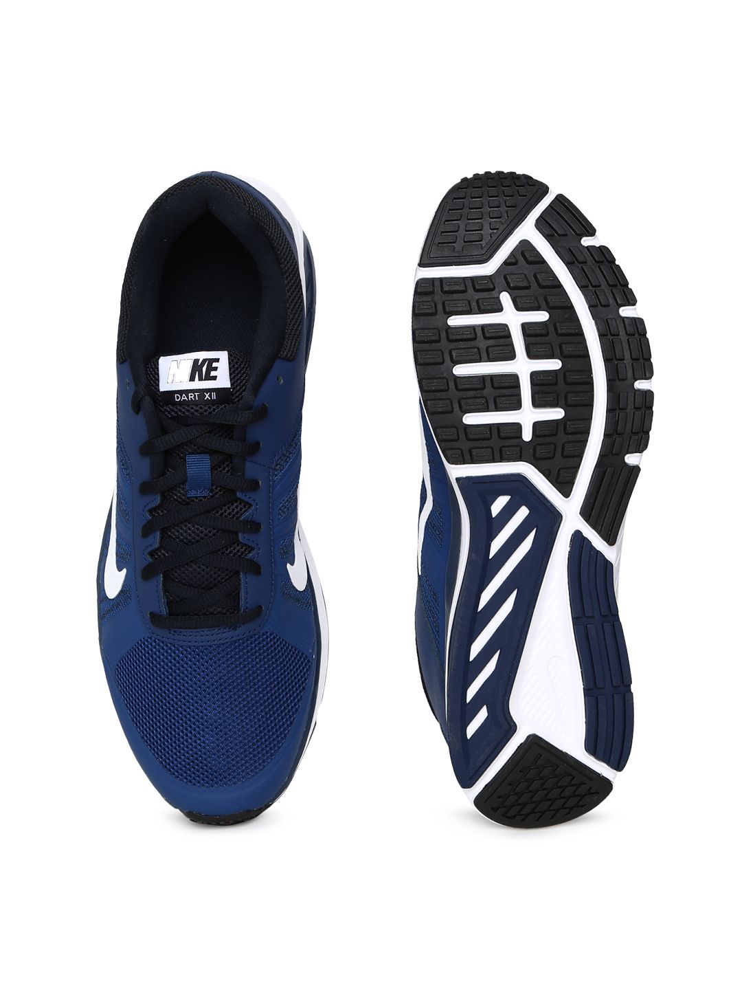 nike men's dart 12 msl blue running shoes