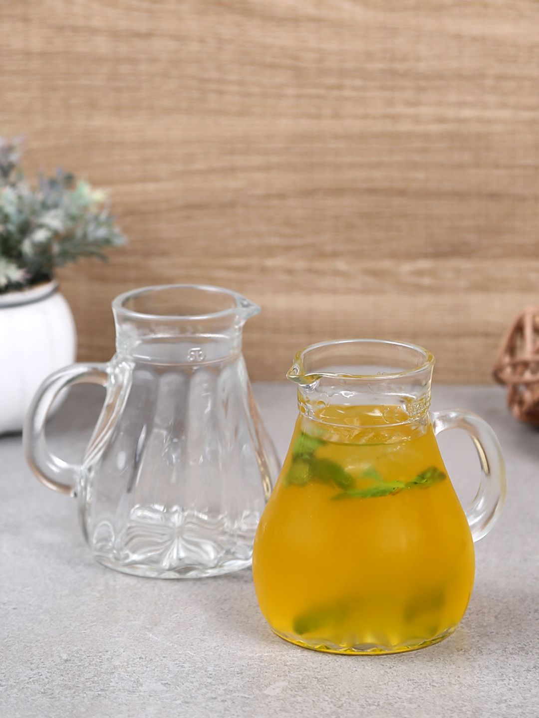 Oberglas Transparent 3-Pieces Solid Glass Water Jugs Set Price in India