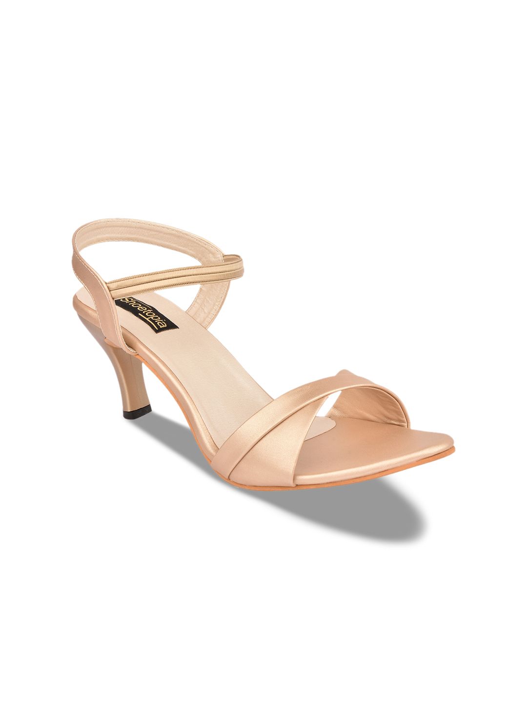 Shoetopia Women Cream-Coloured Solid Heels Price in India