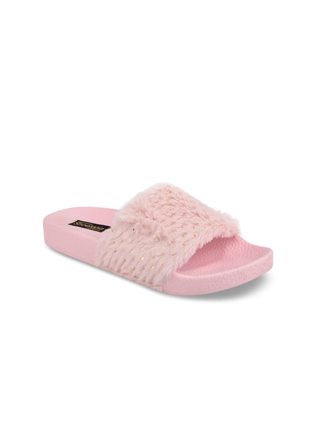 Shoetopia Women Pink Solid Sliders Price in India