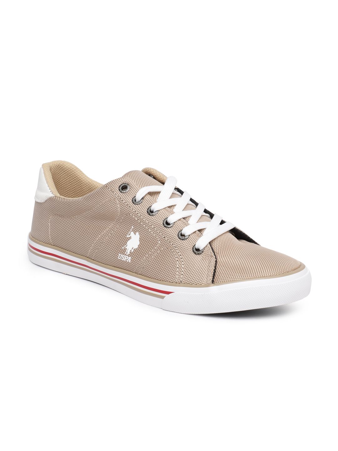 U.S. Polo Assn. Men Beige Sneakers