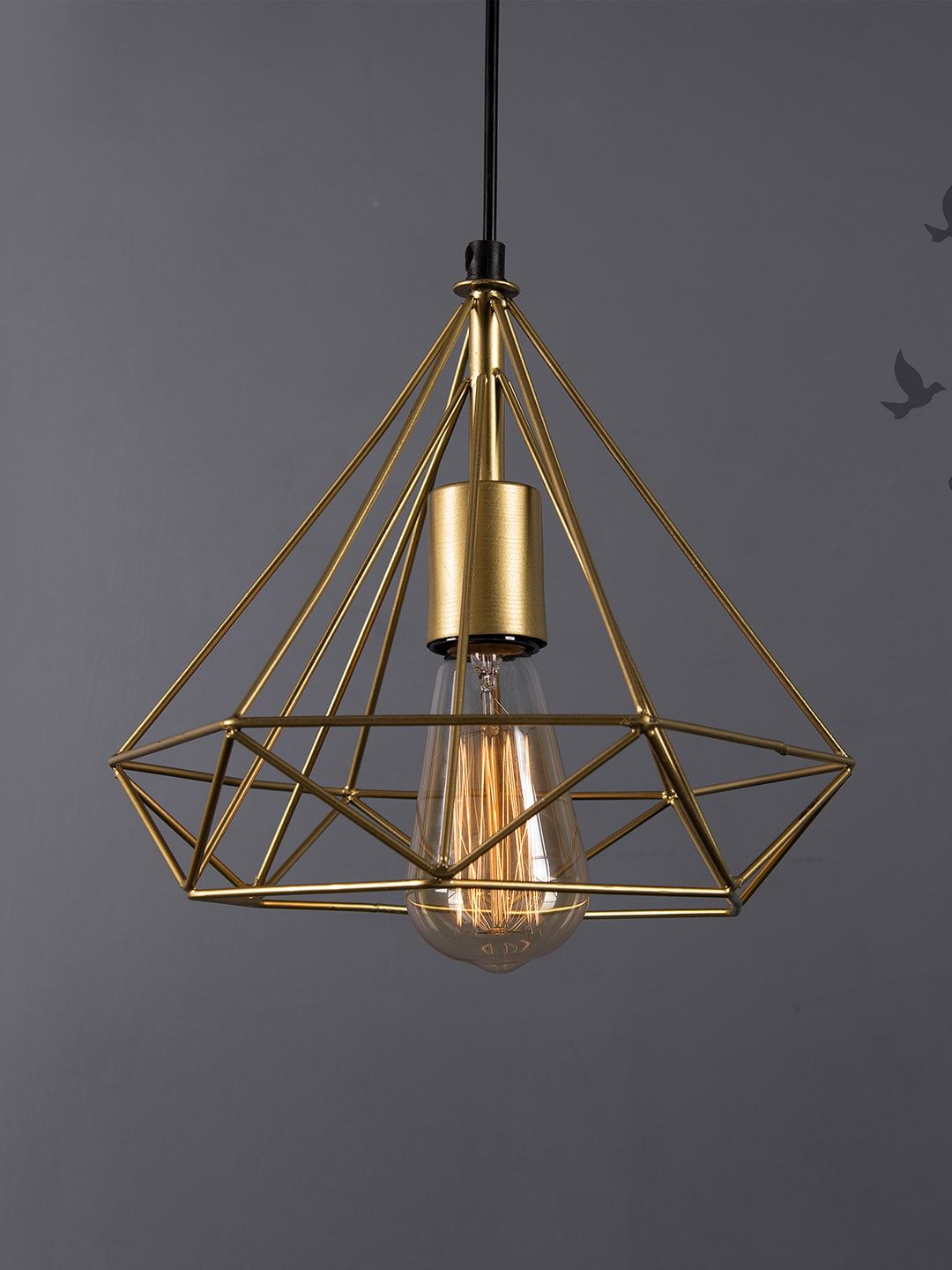 Homesake Gold-Toned Solid Pendent Light Price in India