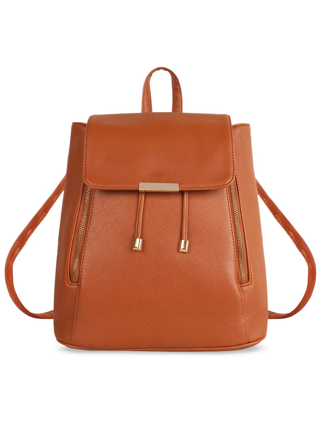 Lychee bags Tan Brown Solid Shoulder Bag Price in India