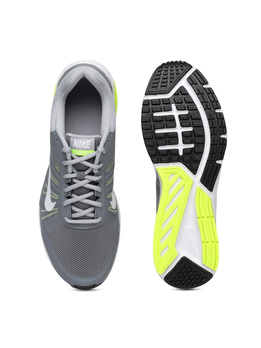 nike men grey dart 12 msl running shoes