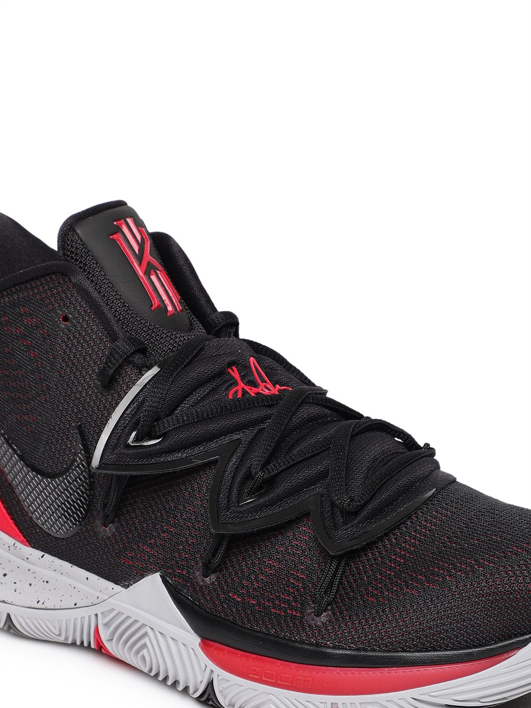 kyrie irving black and red shoes