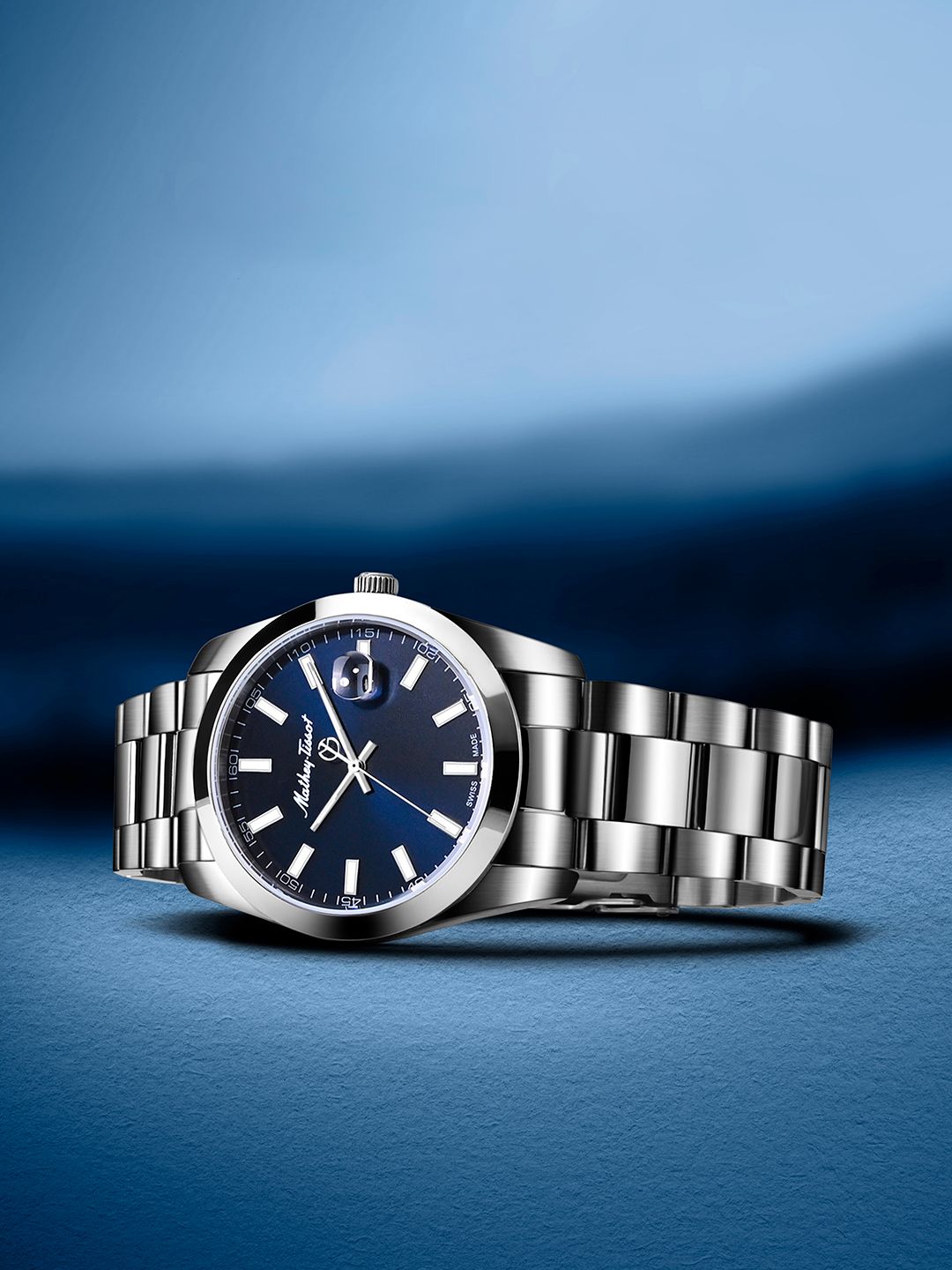 Mathey Tissot Swiss made ￼￼￼オートマチック腕時計￼ Buy Mathey-Tissot Swiss Made Men Rolly I Blue Dial Watch H450ABU