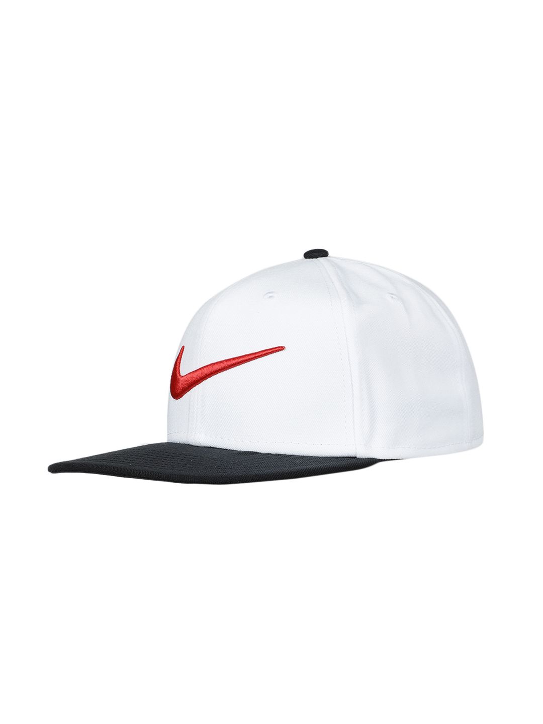 white nike hat with red swoosh