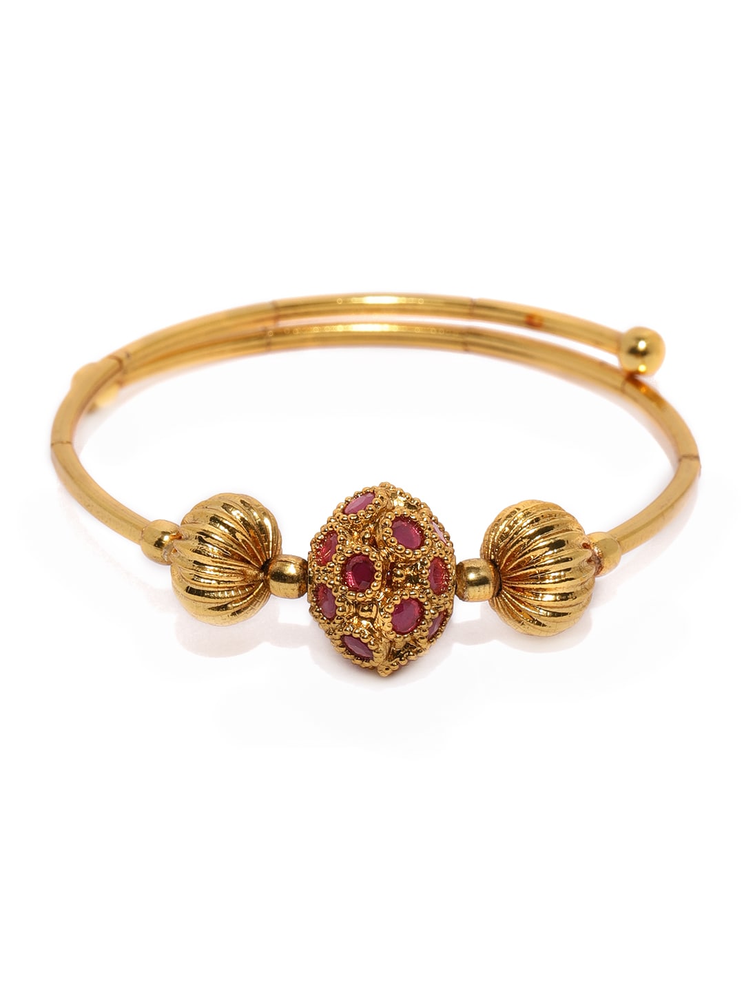 Zaveri Pearls Gold-Toned Kada Bracelet Price in India