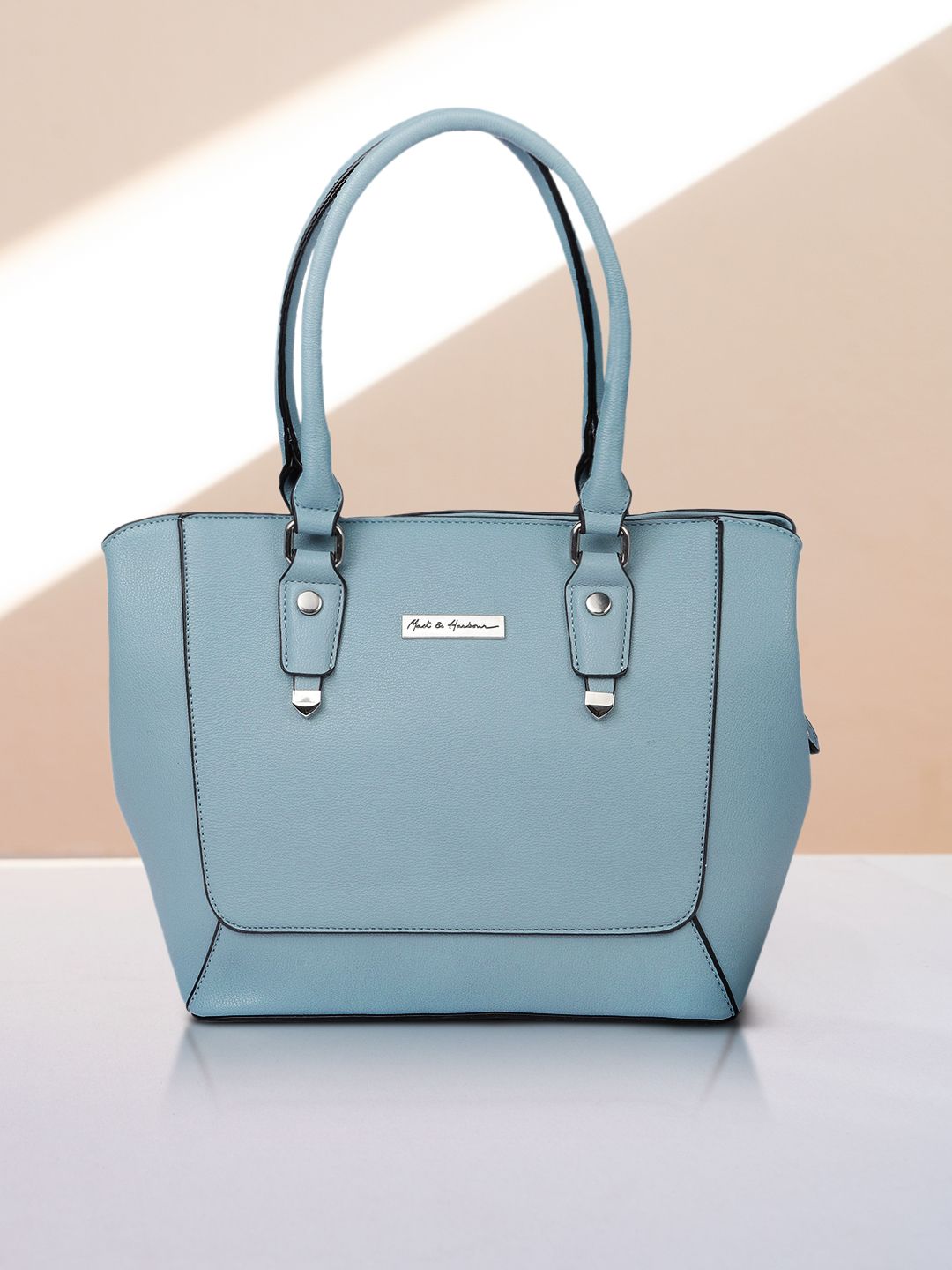 Mast & Harbour Women Blue Solid Shoulder Bag Price in India