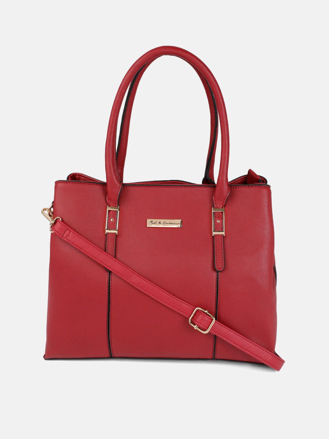 Mast & Harbour Red Solid Handheld Bag Price in India