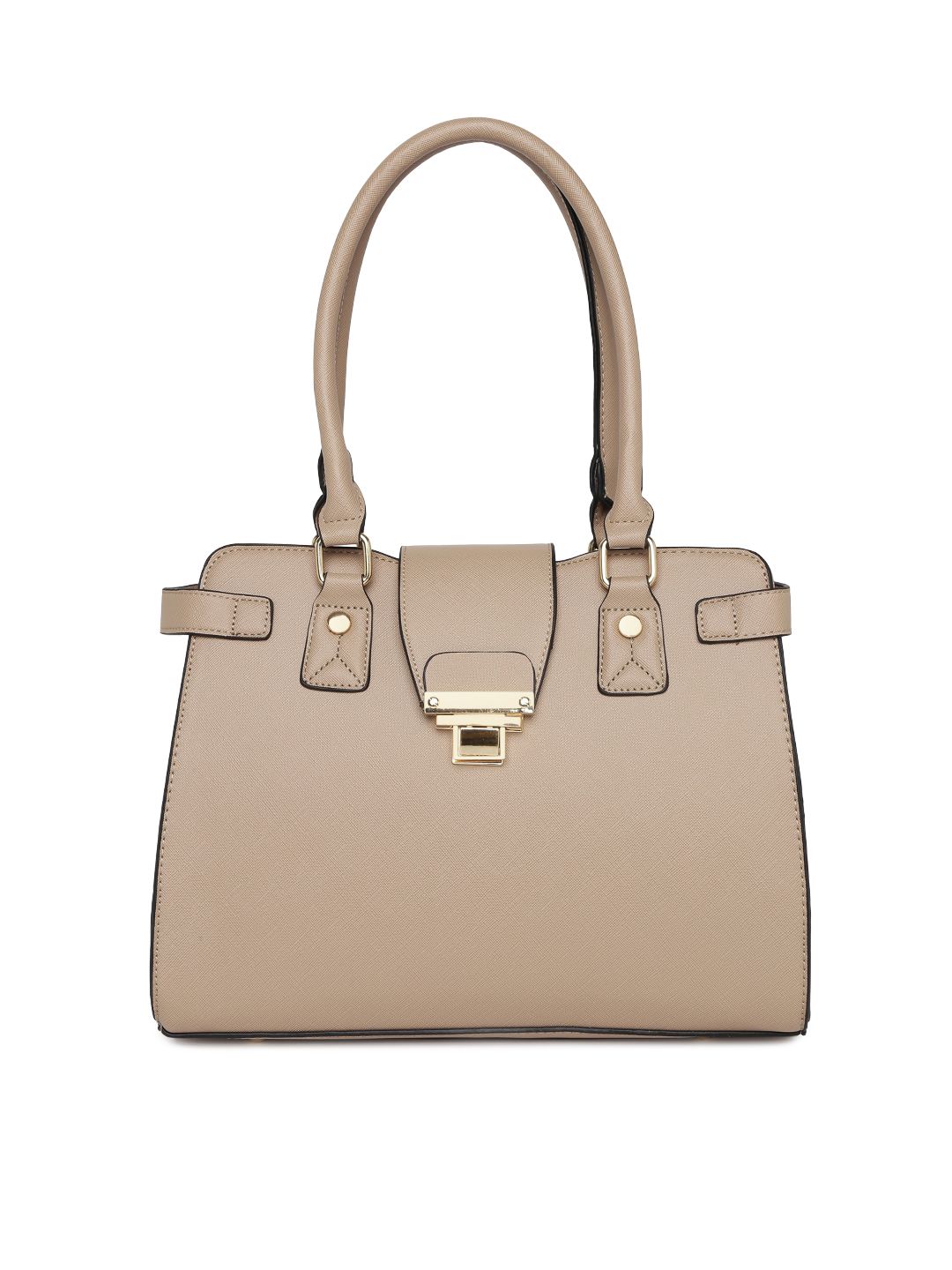 Mast & Harbour Beige Solid Shoulder Bag Price in India