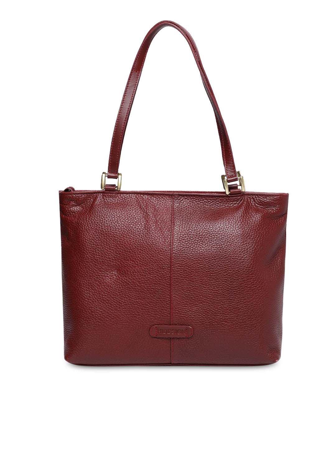 Hidesign Red Textured Shoulder Bag Price in India