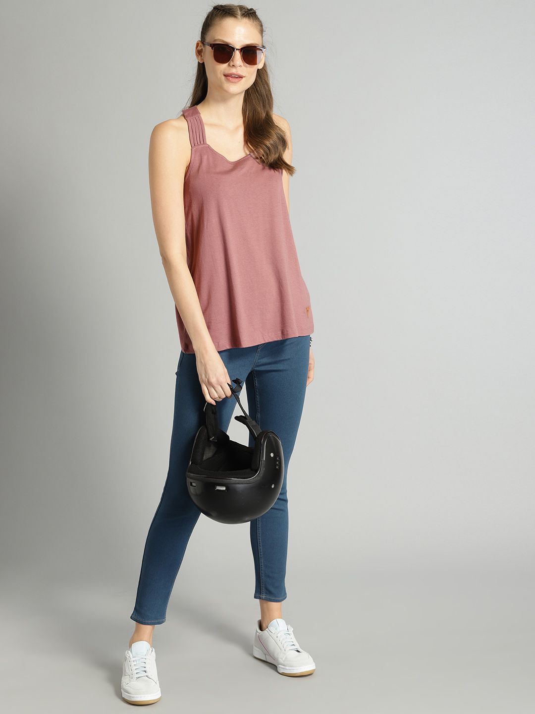 Haut Sans Manches Express Pour Femme - Couleur Pêche - Taille L - Neuf Avec étiquettes