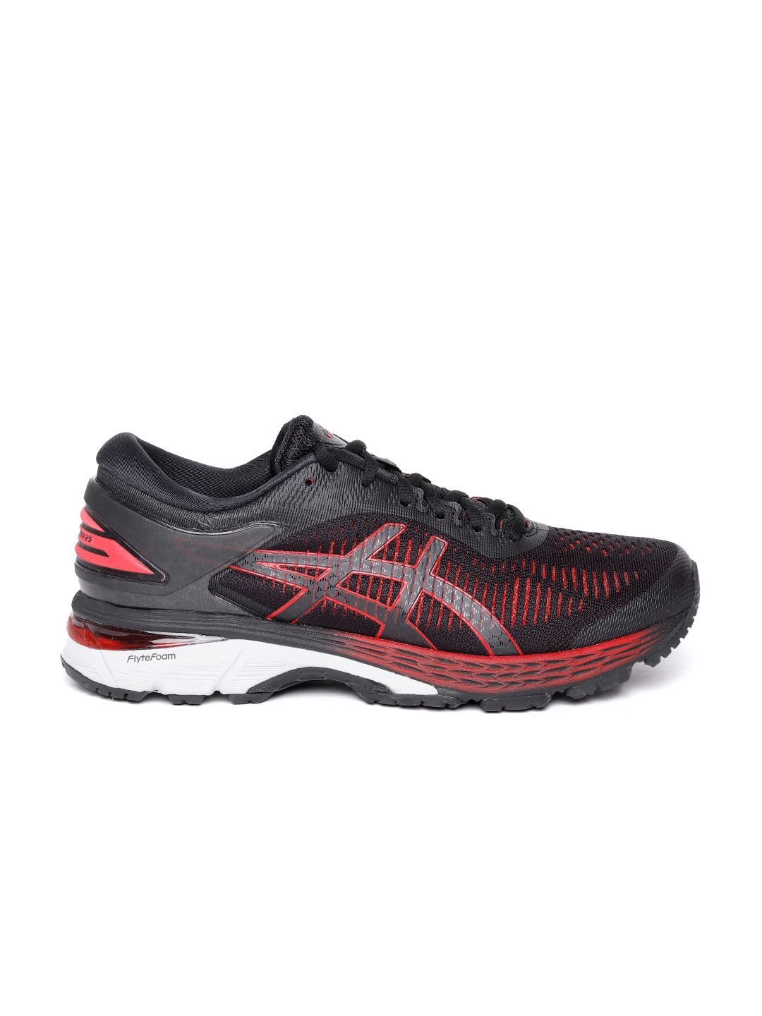 Buy ASICS Men Black & Red Gel-Kayano 25 Running Shoes  display picture 3