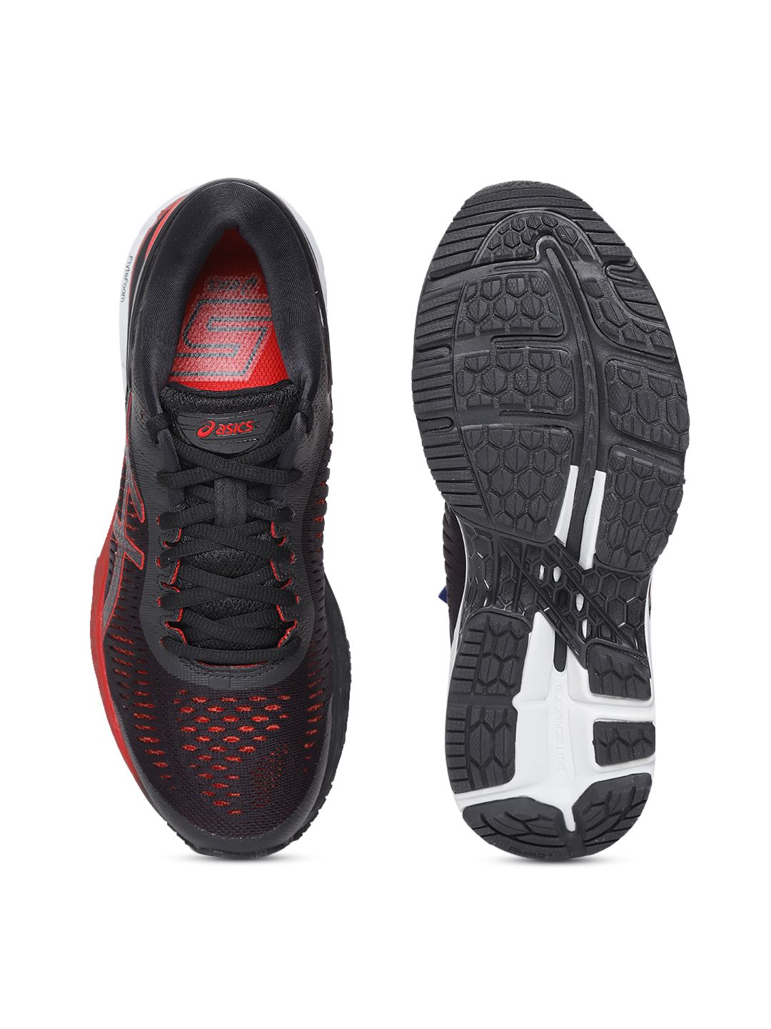 Asics Gel Kayano 25 Men\'s Running Sneakers Color Black Red | Size 12 Distressed Asics Gel Kayano 25 Men main image 4