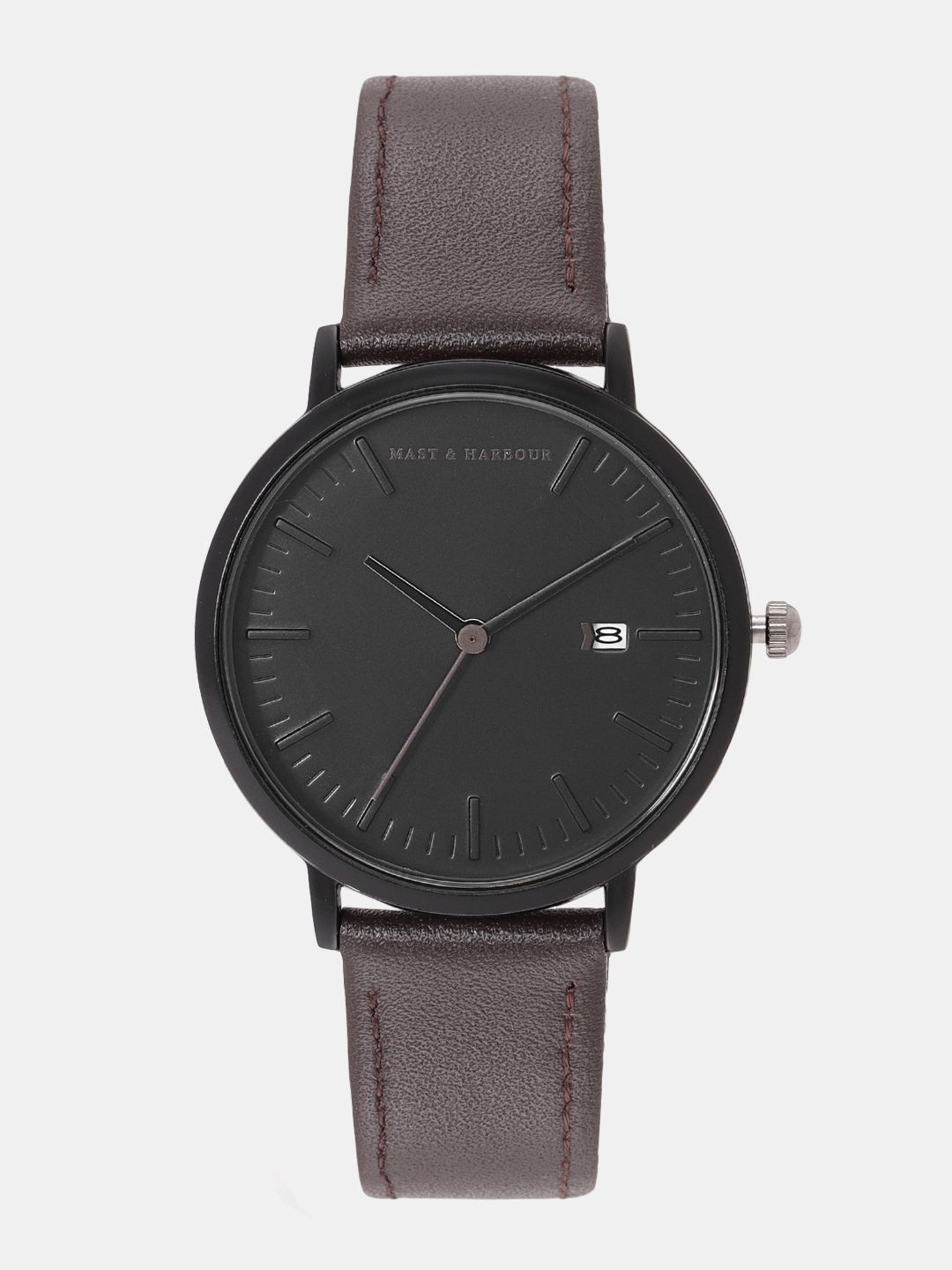 Mast & Harbour Unisex Black Analogue Watch MFB-PN-LB-7073