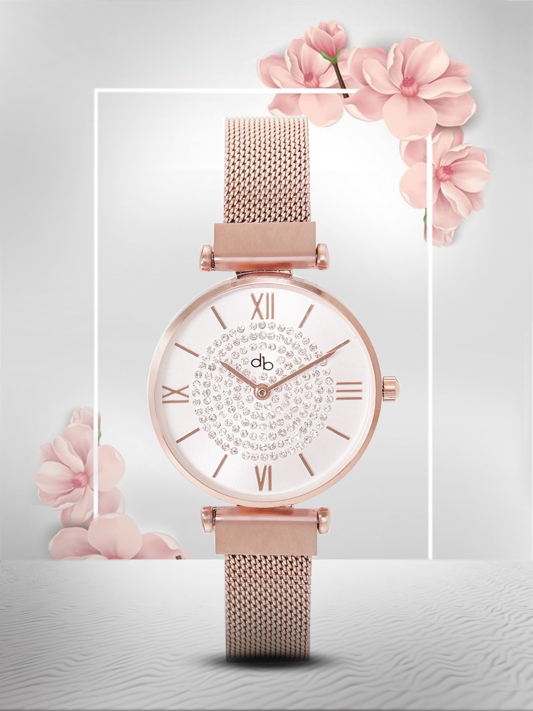 DressBerry Women Rose Gold-Toned Analogue Watch MFB-PN-LB-1236 Price in India