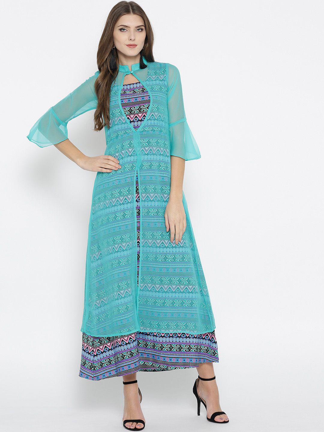 Aqua Maxi Dress