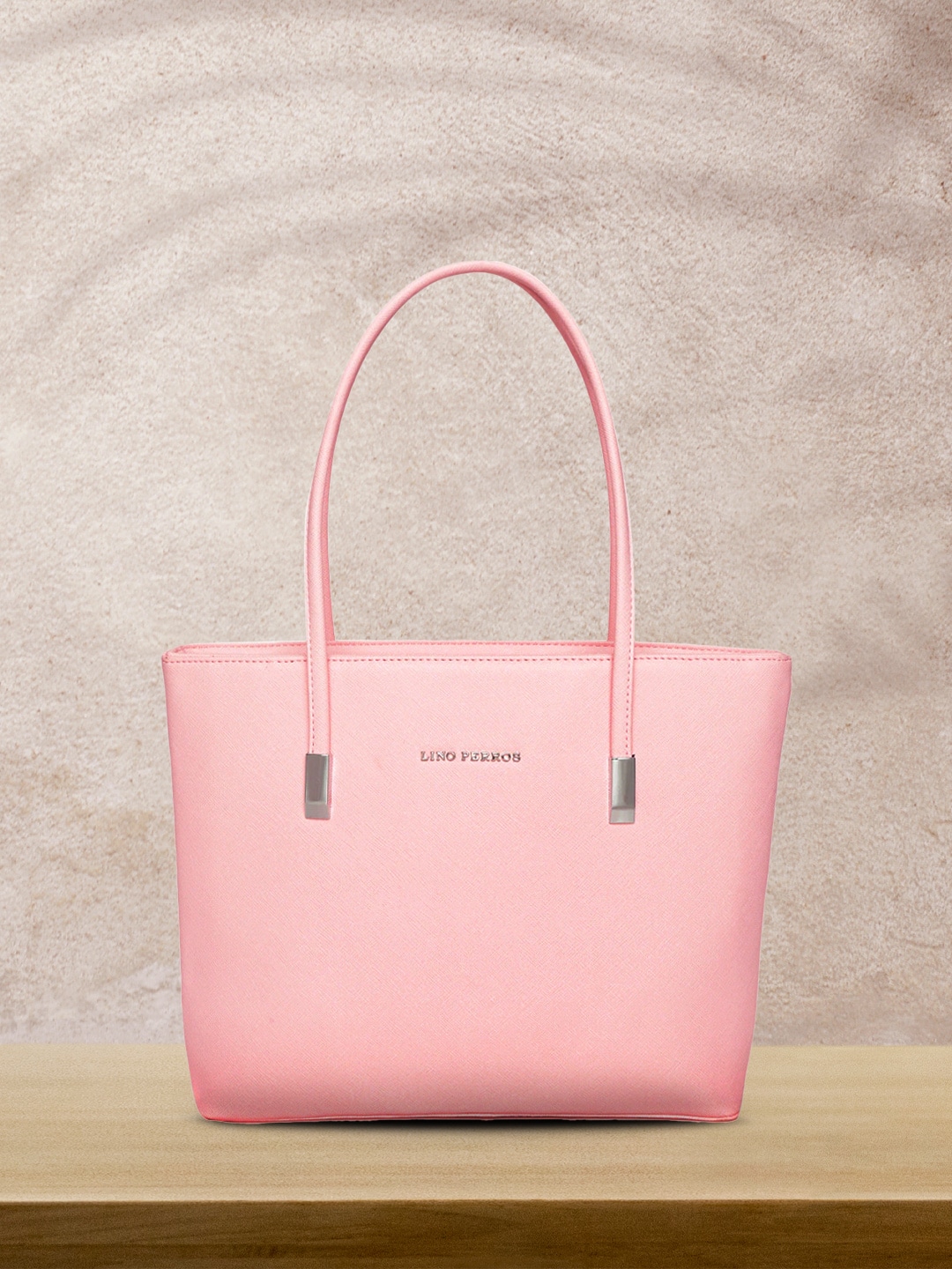 Lino Perros Pink Solid Shoulder Bag Price in India